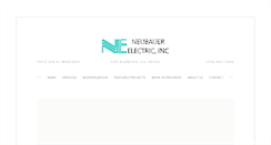 Desktop Screenshot of neubauerelectric.com